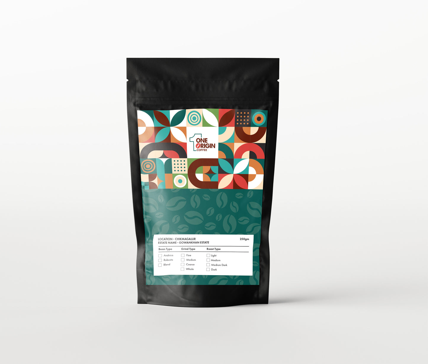 One Origin Coffee | Roasted 100% Arabica | From Chikmagalur Gowankhan Estate  (250 gms)